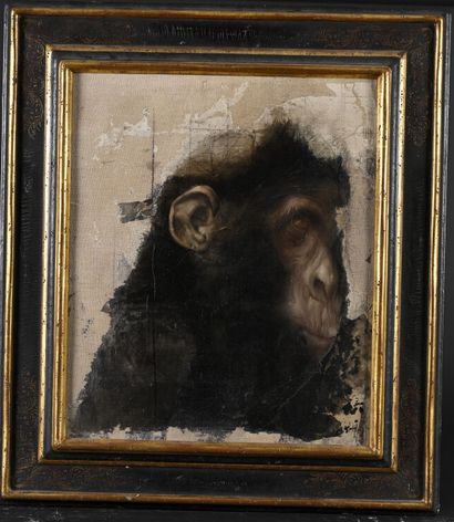 Hélène LEGRAND (née en 1959) 
Autoportrait...