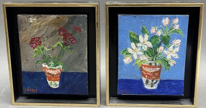 Jean-Pierre LAGRUE (1939-2018)
Vase de fleurs...