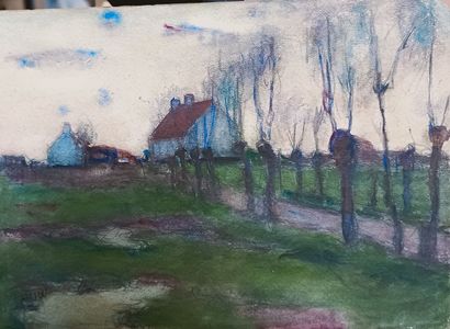 André LYNEN (1888-1984)
Le chemin
Gouache...