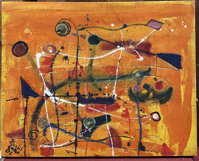 Kambel DIENG (1953) 
Sans titre, 2002
Huile...