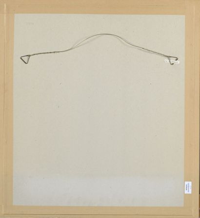 ROUGET EMILE
Paire de dessins au fusain et...