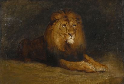 Attribué à Gustave SURAND (1860-1937)
Lion...