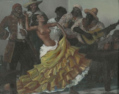 Gustave ALAUX (1887-1965)
La belle métisse
Danseuse...