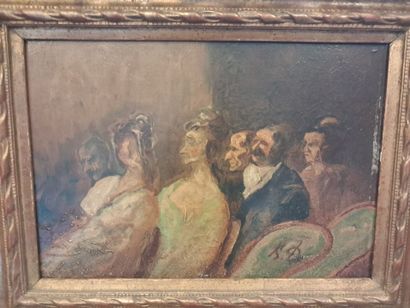Dans le goût d'Honoré DAUMIER
 (1808-1879)
Personnages...