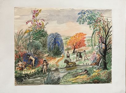 Jean FOUS (1901 - 1971)
Paysage idyllique...