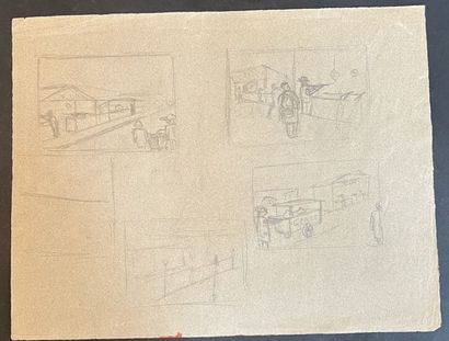 Lot d'œuvres sur papier
Esquisses, reproductions,...
