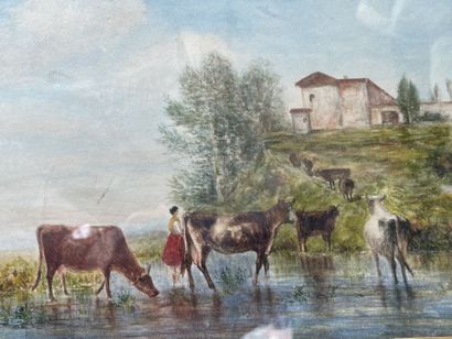 École du XXe siècle
Cabane de pêcheur
Troupeau...