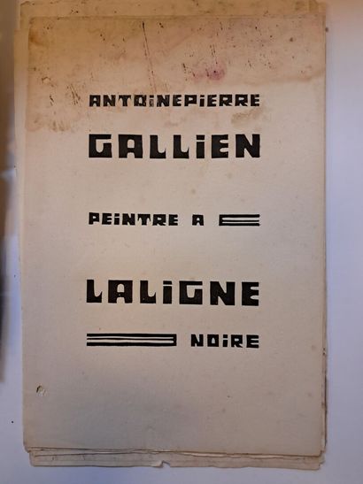 Antoine-Pierre GALLIEN (1896-1963)
Peintre...