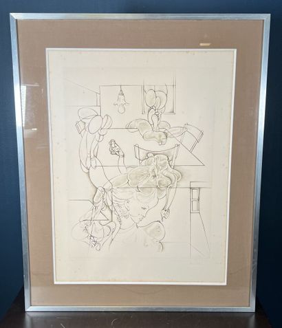 Hans BELLMER (1902-1975)
Composition surréaliste
Eau-forte...