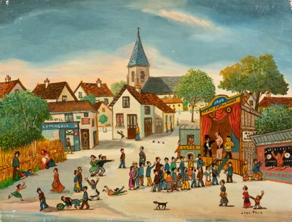 Jean FOUS (1901 - 1971)
Les Forains
Huile...
