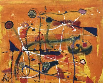 Kambel DIENG (1953) 
Sans titre, 2002
Huile...