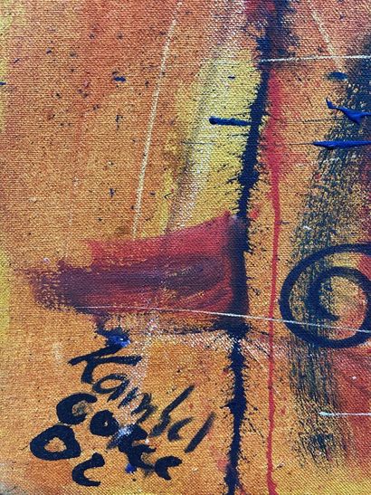 Kambel DIENG (1953) 
Sans titre, 2002
Huile...