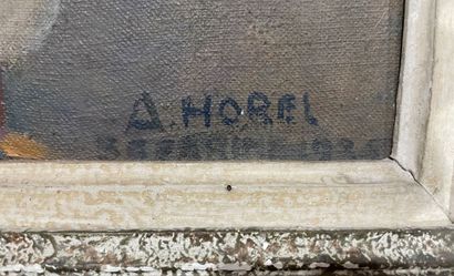 Albert HOREL (1876-1964)
Rue arabe animée...