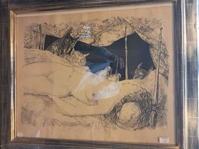 Léonard FOUJITA (1886-1968)

Le rêve, 1947

Lithographie
A...