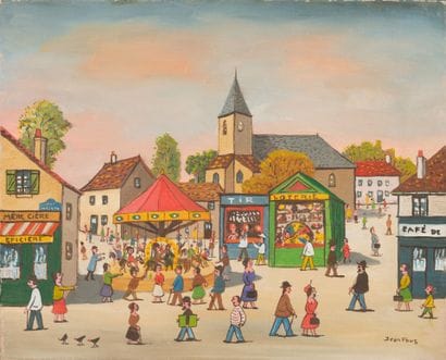 Jean FOUS (101 - 1971)
La fête au village
Huile...