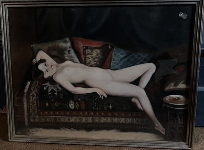 R. COUMONT
Nu allongé
Huile sur panneau 
32,5...