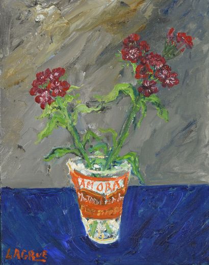 Jean-Pierre LAGRUE (1939-2018)
Vase de fleurs...