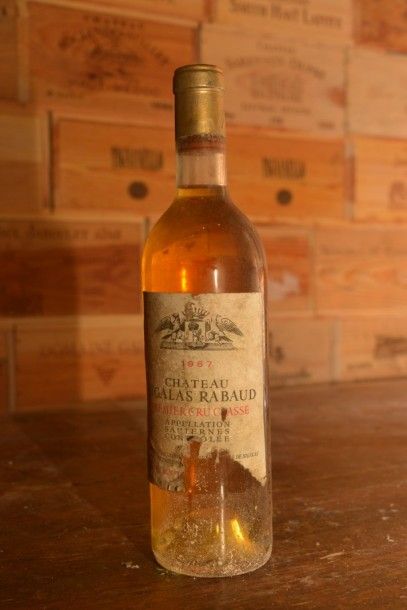 1 Bouteille Château Sigalas Rabaud 1967,...