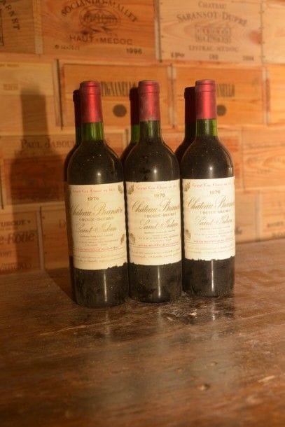 6 Bouteilles Château Branaire 1976, niveaux:...