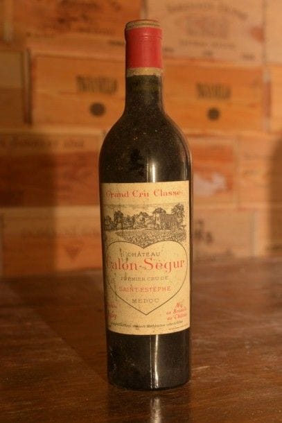 1 Bouteille Château Calon Ségur 1953, étiquette...