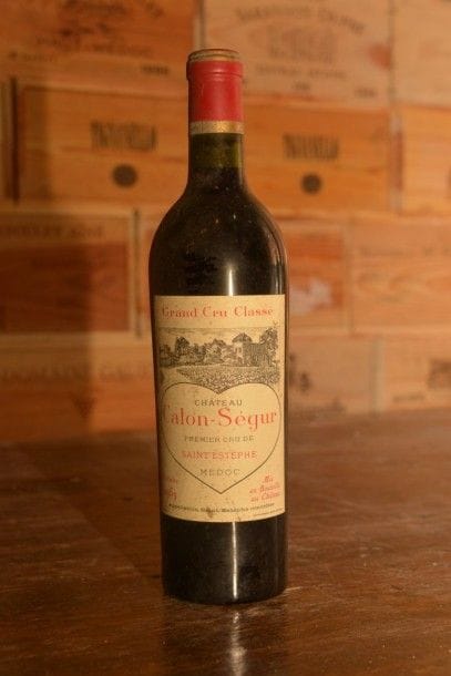 1 Bouteille Château Calon Ségur 1953, étiquette...