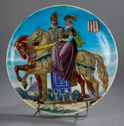 Théodore DECK & E. GLUCK (dessinateur)
Assiette...