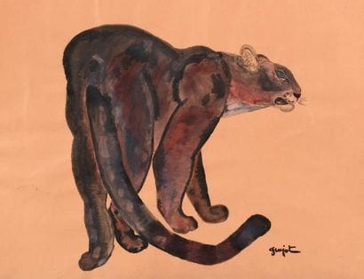 Lucien-Georges GUYOT (1885-1973)
Panthère...