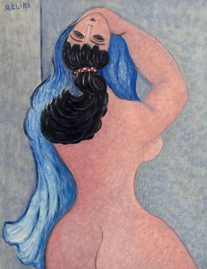 Meline KOTCHAR (1899-?)
Nu féminin à l'étole...