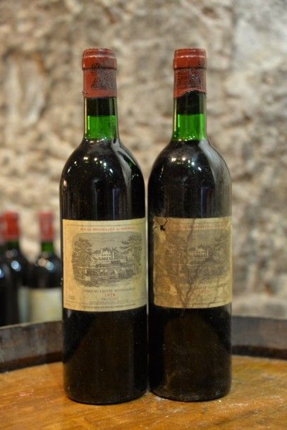 2 Bouteilles Château Lafite Rothschild 1978,...