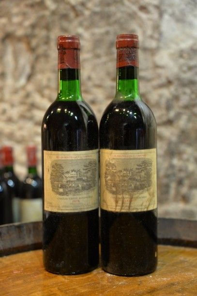 2 Bouteilles Château Lafite Rothschild 1978,...