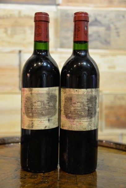 2 Bouteilles Château Lafite Rothschild 1984,...