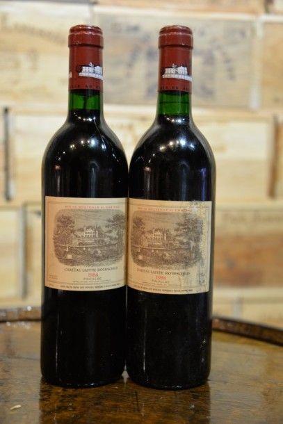 2 Bouteilles Château Lafite Rothschild 1988,...