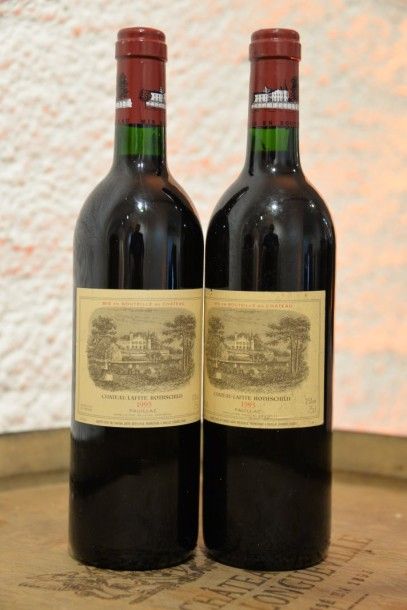 2 Bouteilles Château Lafite Rothschild 1993,...