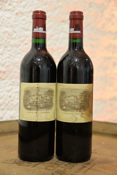 2 Bouteilles Château Lafite Rothschild 1996,...