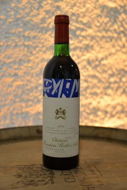 1 Bouteille Château Mouton Rothschild 1976,...