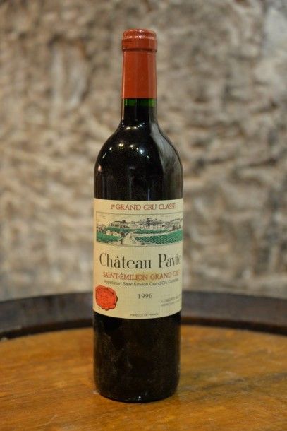 1 Bouteille Château Pavie 1996, étiquette...