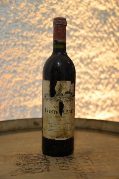 1 Bouteille Château Pontet Canet 1978, étiquette...