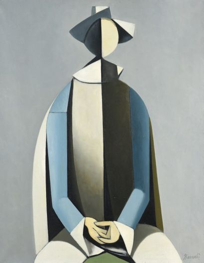 Duilio BARNABÉ (1914-1961)

Portrait en buste
Huile...
