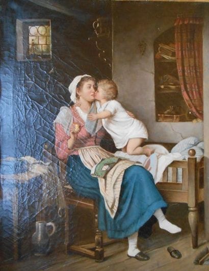 Ecole française du XIXème siècle : 

Maternités

Deux...