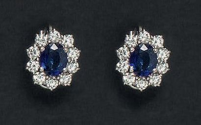 Paire de boucles d'oreilles marguerite en...