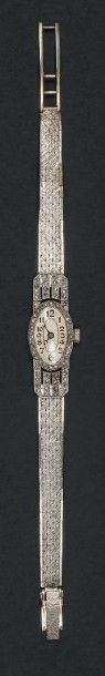 Montre bracelet en or blanc 18K (750°/00)....