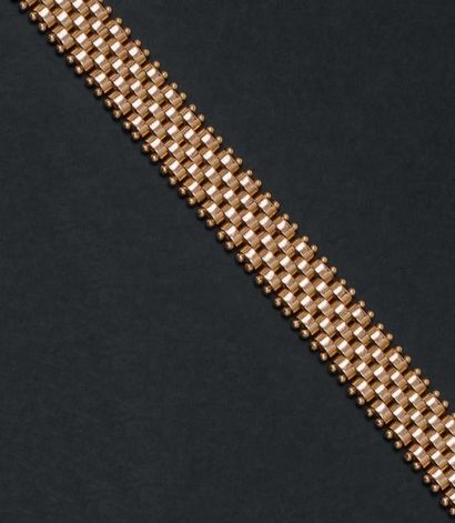 Bracelet gourmette or articulé à maillons...