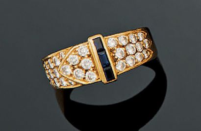FRED
Bague ceinture en or jaune 18K (750°/00)...