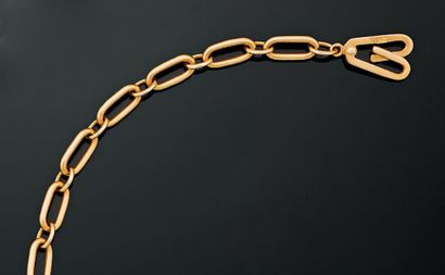 Bracelet articulé en or jaune à maillons...
