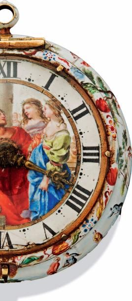

Montre «bassine» en or et émail
Peinture...