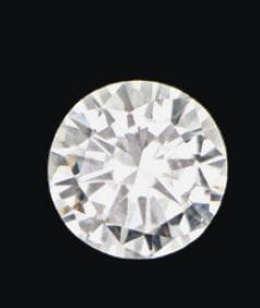Diamant sur papier taille brillant, pesant...