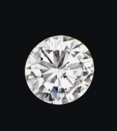 Diamant sur papier taille brillant, pesant...