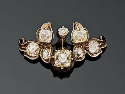 Partie de bijoux en or 18K (750°/00) sertie...