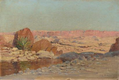 Eugène DESHAYES (Alger 1868 - 1939)
Paysage...