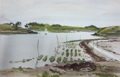 Henri DAVY (1913-1988)

Le parc à huître,...